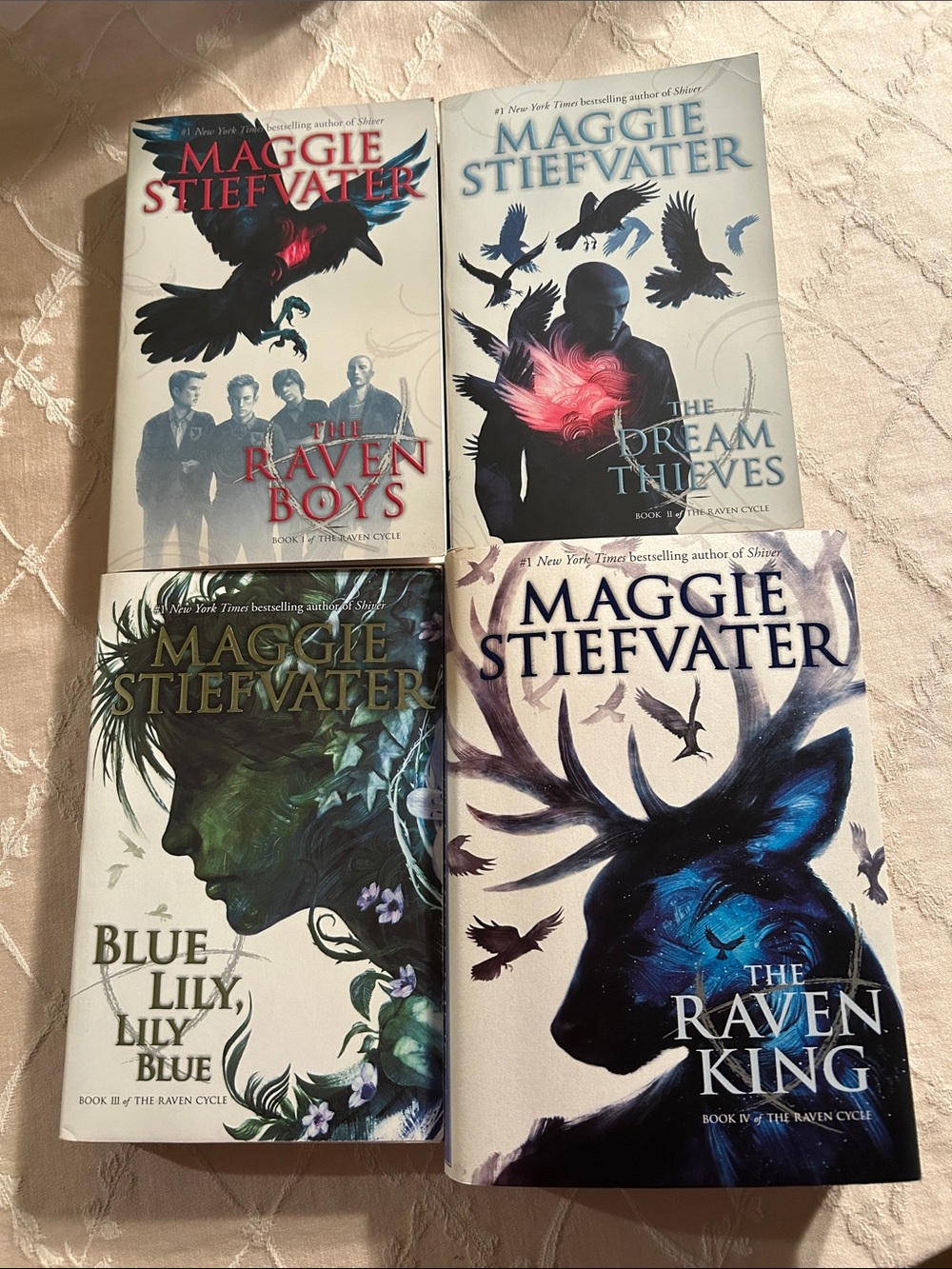 The Raven Cycle Book Set by Maggie Stiefvater Paperback & Hardcover Damaged